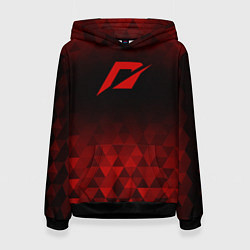 Толстовка-худи женская Need for Speed red poly, цвет: 3D-черный