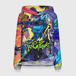 Толстовка-худи женская This is fragpunk, цвет: 3D-меланж