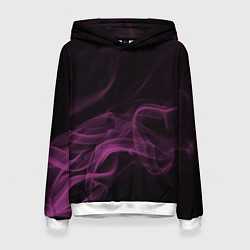 Толстовка-худи женская Color smoke pink, цвет: 3D-белый