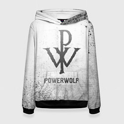 Толстовка-худи женская Powerwolf - white gradient, цвет: 3D-черный