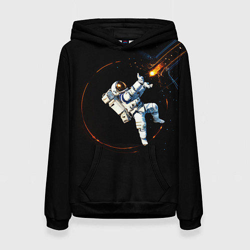 Женская толстовка Маг в открытом космосе / 3D-Черный – фото 1