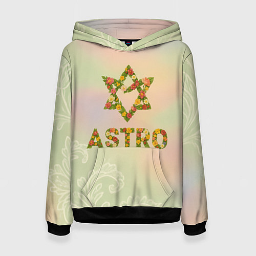 Женская толстовка Логотип Astro цветочный / 3D-Черный – фото 1