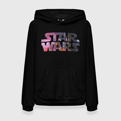 Женская толстовка Звёздные войны надпись искры / 3D-Черный – фото 1