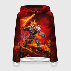 Толстовка-худи женская Робаут Жиллиман - примарх Ультрамаринов, цвет: 3D-белый