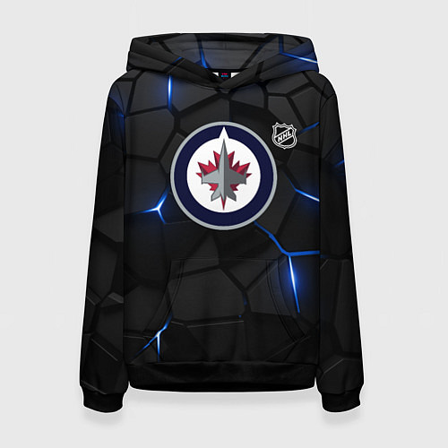 Женская толстовка Виннипег Джетс - НХЛ хоккей / 3D-Черный – фото 1
