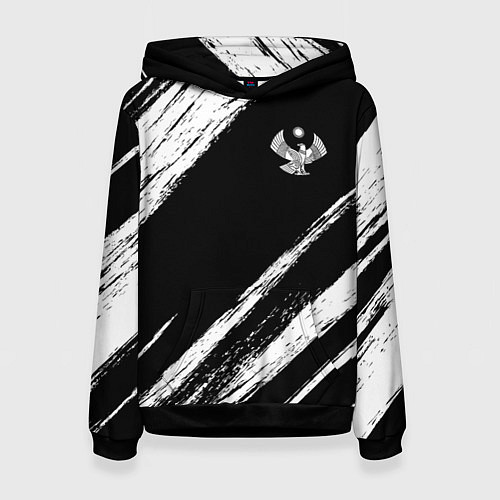 Женская толстовка Дагестан - брызги / 3D-Черный – фото 1