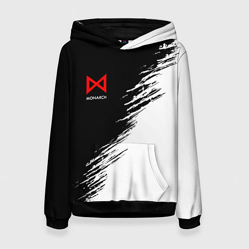 Женская толстовка Монарх красный лого / 3D-Черный – фото 1