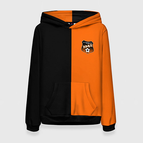 Женская толстовка ФК Урал - два цвета / 3D-Черный – фото 1