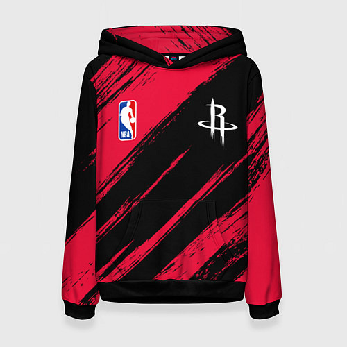 Женская толстовка Хьюстон Рокетс - цвета команды / 3D-Черный – фото 1