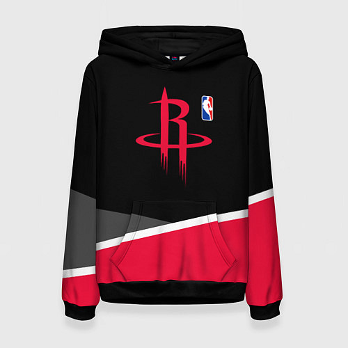Женская толстовка Хьюстон Рокетс - линии / 3D-Черный – фото 1