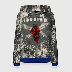 Толстовка-худи женская Linkin Park - Hybrid Theory, цвет: 3D-синий