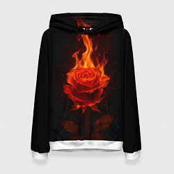 Женская толстовка Flaming rose