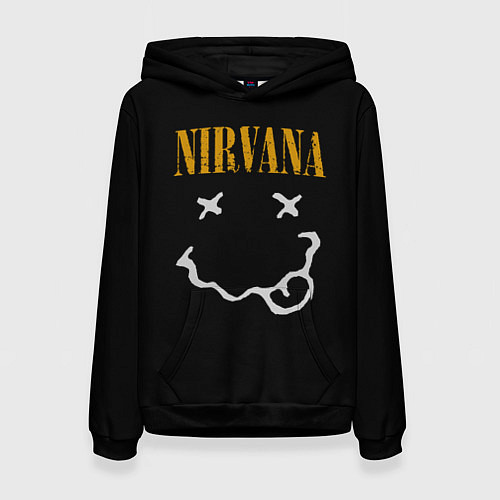 Женская толстовка Nirvana rock music / 3D-Черный – фото 1
