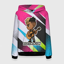 Толстовка-худи женская XXXTentacion в мультяшном стиле, цвет: 3D-черный