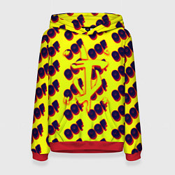 Толстовка-худи женская Doom off, цвет: 3D-красный