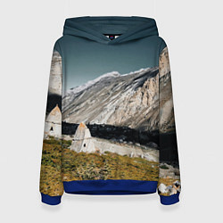 Толстовка-худи женская Фардык-Кешене, цвет: 3D-синий