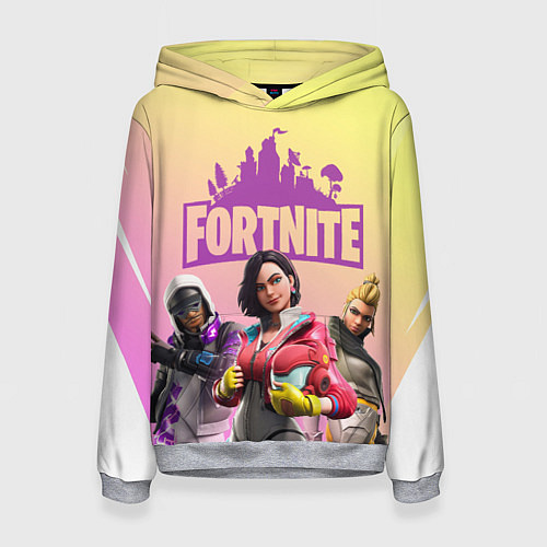 Женская толстовка Fortnite / 3D-Меланж – фото 1
