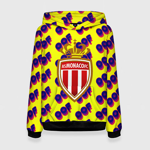 Женская толстовка Monako off / 3D-Черный – фото 1