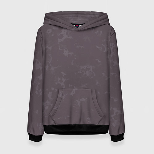 Женская толстовка Коричневый с текстурой / 3D-Черный – фото 1