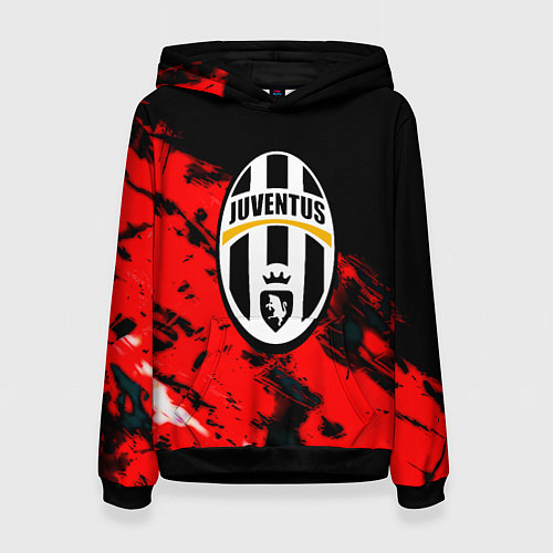 Женская толстовка Juventus кераски текстура / 3D-Черный – фото 1