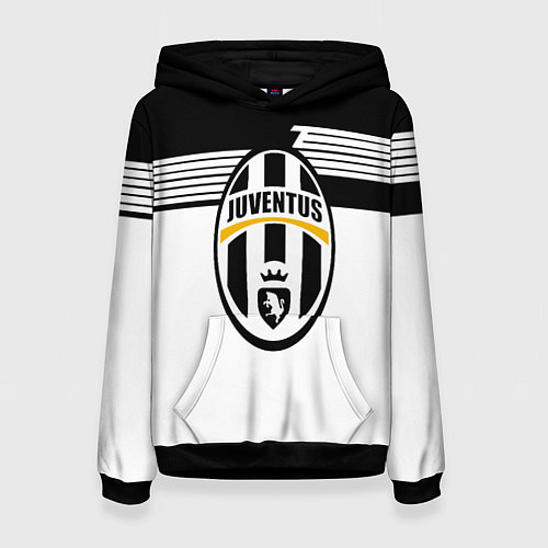 Женская толстовка Juventus полосы линии / 3D-Черный – фото 1