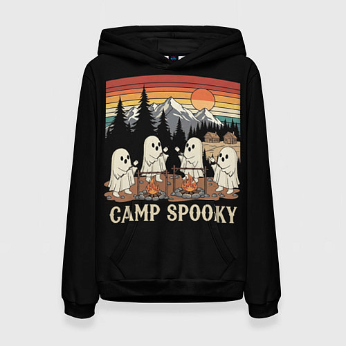 Женская толстовка Приведения на кемпинге / 3D-Черный – фото 1
