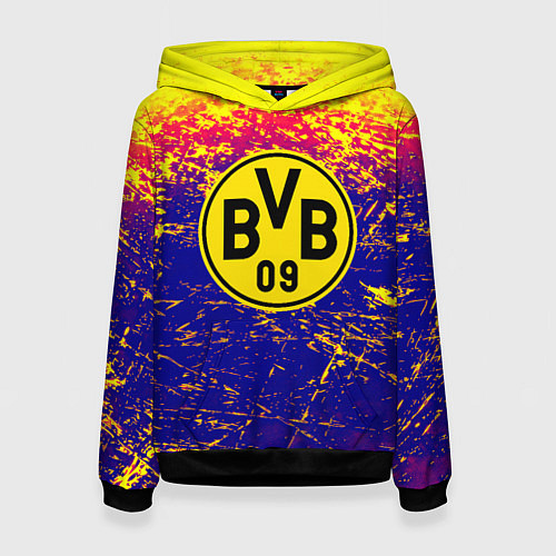 Женская толстовка Borussia краски / 3D-Черный – фото 1
