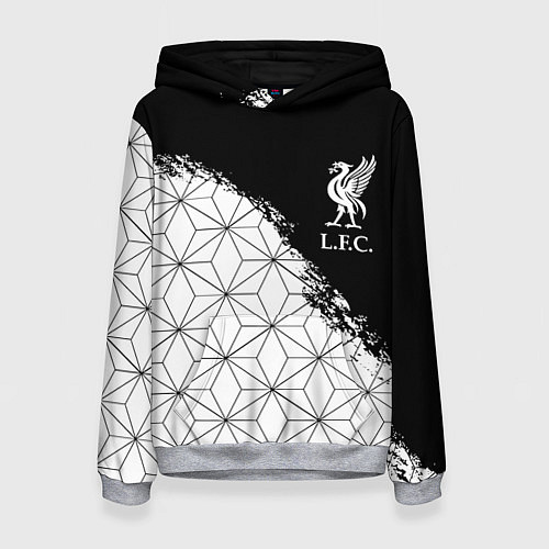 Женская толстовка Liverpool краски текстура геометрия / 3D-Меланж – фото 1