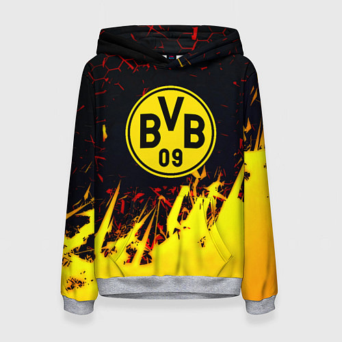 Женская толстовка Borussia краски соты / 3D-Меланж – фото 1