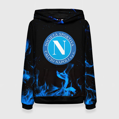Женская толстовка Наполи синий огонь / 3D-Черный – фото 1