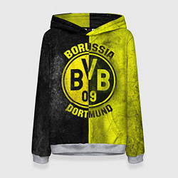 Толстовка-худи женская Borussia Dortmund, цвет: 3D-меланж