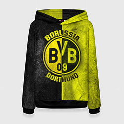 Толстовка-худи женская Borussia Dortmund, цвет: 3D-черный