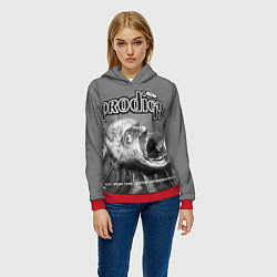 Толстовка-худи женская The Prodigy: Madness, цвет: 3D-красный — фото 2