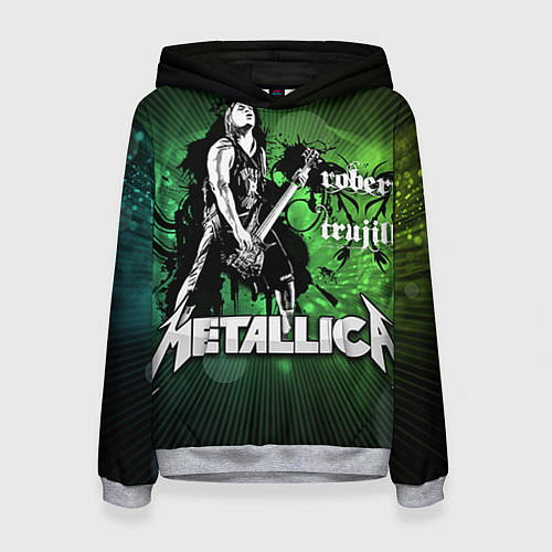 Женская толстовка Metallica: Robert Trujillo / 3D-Меланж – фото 1