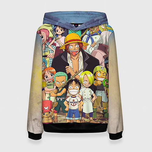 Женская толстовка One Piece / 3D-Черный – фото 1