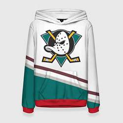 Толстовка-худи женская Anaheim Ducks Selanne, цвет: 3D-красный