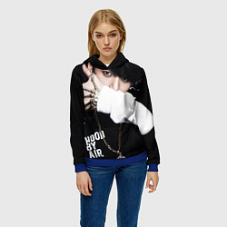 Толстовка-худи женская BTS: Hood by air, цвет: 3D-синий — фото 2