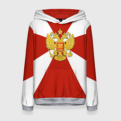 Толстовка-худи женская Флаг ВВ, цвет: 3D-меланж
