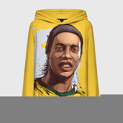 Женская толстовка Ronaldinho Art / 3D-Меланж – фото 1