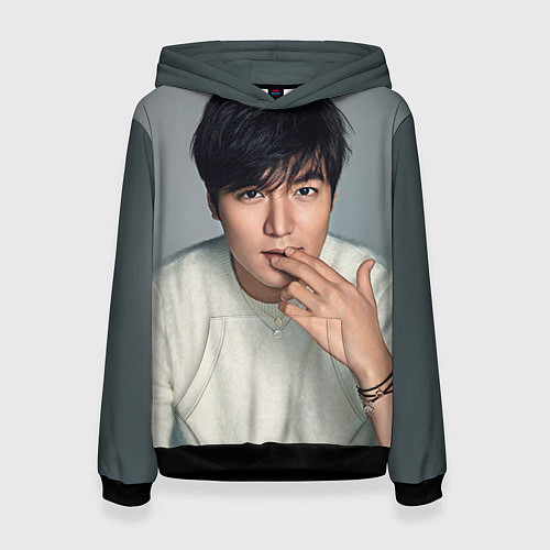 Женская толстовка Lee Min Ho / 3D-Черный – фото 1