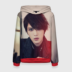 Толстовка-худи женская Kim JaeJoong, цвет: 3D-красный