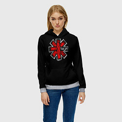 Толстовка-худи женская RHCP Symbol, цвет: 3D-меланж — фото 2