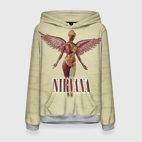Женская толстовка Nirvana Angel / 3D-Меланж – фото 1
