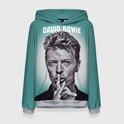 Женская толстовка Дэвид Боуи: тишина / 3D-Меланж – фото 1