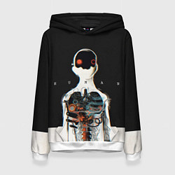 Толстовка-худи женская Three Days Grace: Skeleton, цвет: 3D-белый