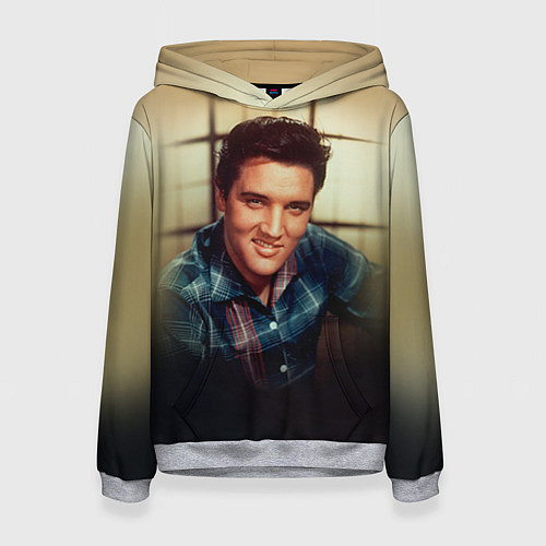 Женская толстовка Элвис Пресли / 3D-Меланж – фото 1