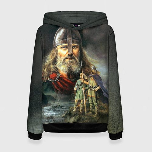Женская толстовка Богатырь Руси / 3D-Черный – фото 1