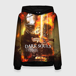Толстовка-худи женская Dark Souls War, цвет: 3D-черный