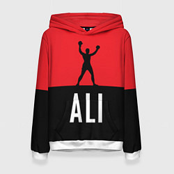 Толстовка-худи женская Ali Boxing, цвет: 3D-белый
