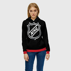 Толстовка-худи женская NHL, цвет: 3D-красный — фото 2
